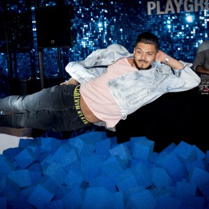 Rayane Bensetti à la soirée d'inauguration de l'espace éphémère "Playground by Krys" à Paris, le 16 mai 2019.