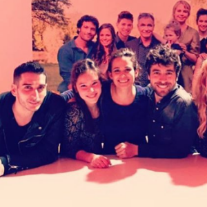 Kevin Elarbi et le cast de "Clem", un cliché posté le 18 septembre 2018 sur Instagram/