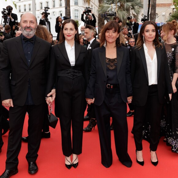 Cédric Klapisch, Amira Casar, Romane Bohringer et Elodie Bouchez assistent à la montée des marches du film "La belle époque" lors du 72ème Festival International du Film de Cannes. Le 20 mai 2019 © Jacovides-Moreau / Bestimage