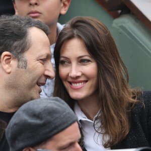 Arthur et sa compagne Mareva Galanter dans les tribunes de la finale homme des internationaux de France de Roland Garros à Paris le 5 juin 2016. © Moreau-Jacovides / Bestimage