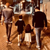 Arthur et ses enfants Samuel (21 ans), Aaron (9 ans), Manava (3 ans). Mai 2019
