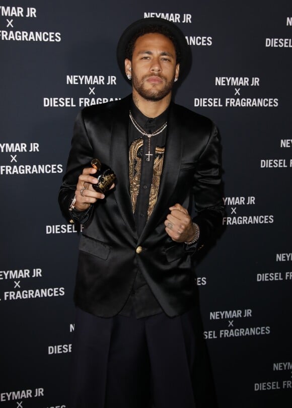 Neymar Jr. lors de la soirée de lancement du parfum "Spirit of the Brave" à la Salle Wagram à Paris, France, le 21 mai 2019. Neymar est l'ambassadeur pour la marque de parfum Diesel. © Marc Ausset-Lacroix/Bestimage