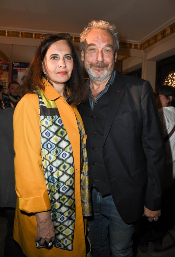 Semi-exclusif - Nathalie Garçon et son mari Jean-Marie Duprez - People à la générale de la pièce de Bernard-Henri Levy, "Looking For Europe" au théâtre Antoine à Paris le 21 mai 2019. Au terme d'une tournée qui l'a mené de Sarajevo à Dublin, de Madrid à Amsterdam, le philosophe et écrivain présente à Paris, les 20 et 21 mai, sa pièce de théâtre, Looking for Europe. À quelques jours des Européennes, BHL livre un plaidoyer pour une autre Europe et revient sur les enjeux de "sa campagne". © Coadic Guirec/Bestimage