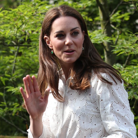 Catherine (Kate) Middleton, duchesse de Cambridge visite le RHS Chelsea Flower Show à Londres. Le 19 mai 2019.