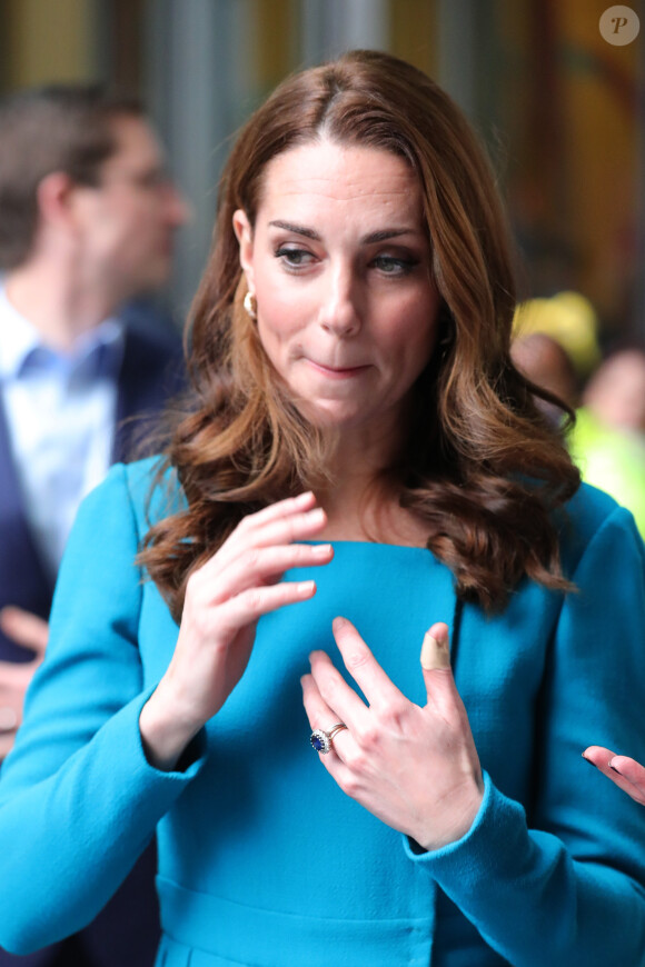 Le prince William et Catherine Kate Middleton quittent le siège de la BBC à Londres le 15 novembre 2018.