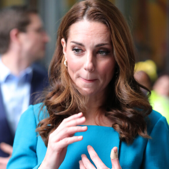Le prince William et Catherine Kate Middleton quittent le siège de la BBC à Londres le 15 novembre 2018.