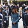 Catherine Kate Middleton, la duchesse de Cambridge rencontre les jeunes lors d'une messe pour célébrer les 75 ans des cadets de l'armée de l'air (RAF Cadets) à Londres, le 7 février 2016.