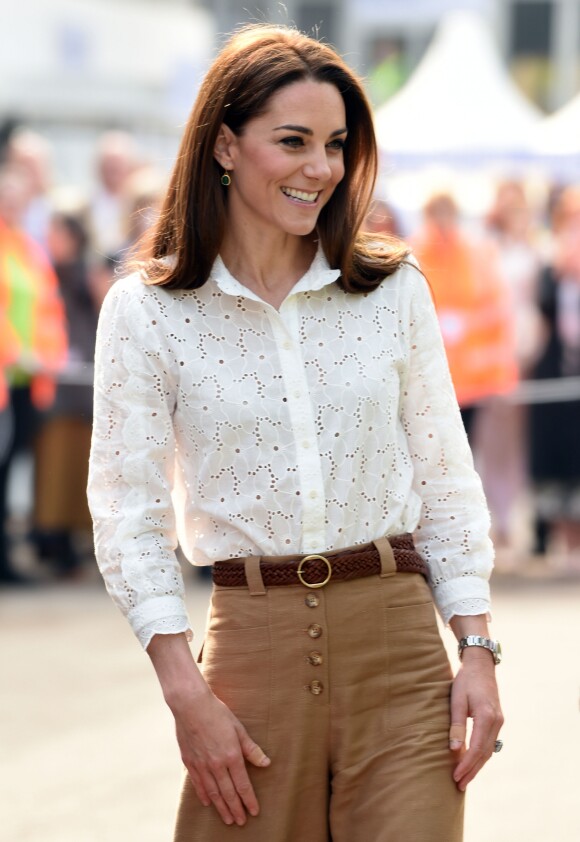 Catherine (Kate) Middleton, duchesse de Cambridge visite le RHS Chelsea Flower Show à Londres.Le 19 mai 2019.