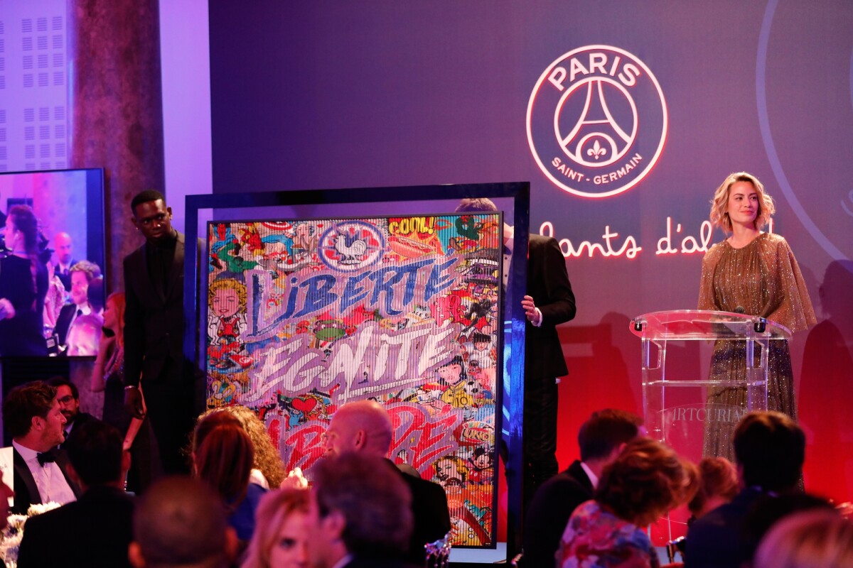 Photo : Anne-Laure Bonnet lors du 6ème dîner de gala et vente aux enchères  de la Fondation Paris Saint-Germain au Pavillon Cambon Capucines à Paris,  France, le 22 mai 2019. © PSG