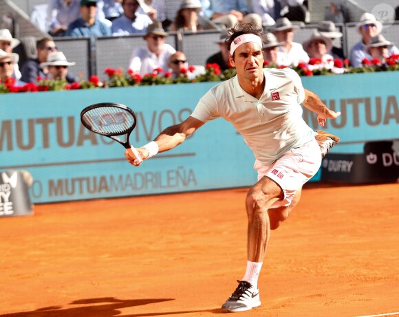 Roger Federer lors de l' Open de Tennis de Madrid en 2019 le 10 mai 201910/05/2019 - Madrid