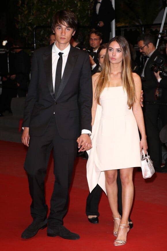 Alain Fabien Delon (fils de Alain Delon) et sa compagne Lea - Montée des marches du film "La Grande Bellezza" lors du 66eme Festival du film de Cannes - 21/05/2013