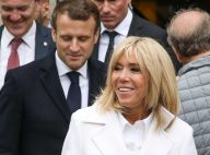 Brigitte Macron : Bain de foule en blanc avec Emmanuel pour aller voter