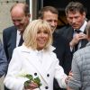 Le président de la république, Emmanuel Macron et la première dame Brigitte Macron votent pour les élections européennes au Touquet, le 26 mai 2019. © Stéphane Lemouton / Bestimage