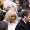 Le président de la république, Emmanuel Macron et la première dame Brigitte Macron votent pour les élections européennes au Touquet, le 26 mai 2019. © Stéphane Lemouton / Bestimage