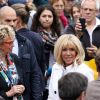 Le président de la république, Emmanuel Macron et la première dame Brigitte Macron votent pour les élections européennes au Touquet, le 26 mai 2019. © Stéphane Lemouton / Bestimage