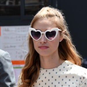 Beatrice Borromeo (robe en soie Christian Dior) lors du 77e Grand Prix de Formule 1 de Monaco le 26 mai 2019.