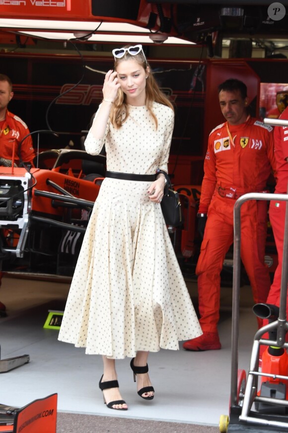 Beatrice Borromeo (robe Dior, collection Croisière 2019) au 77e Grand Prix de Formule 1 de Monaco le 26 mai 2019.