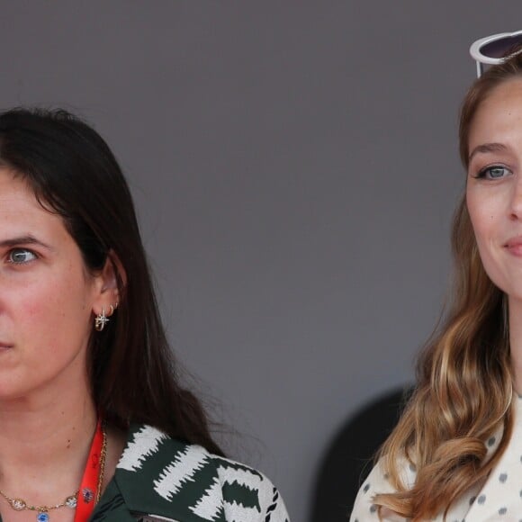 Tatiana Santo Domingo (Casiraghi) et Beatrice Borromeo (Casiraghi) lors du podium du 77e Grand Prix de Formule 1 de Monaco le 26 mai 2019. © Olivier Huitel/Pool Monaco/ Bestimage