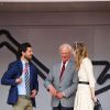 Le prince Carl Philip de Suède, le roi Carl XVI Gustaf de Suède et Beatrice Borromeo Casiraghi lors du podium du 77e Grand Prix de Formule 1 de Monaco le 26 mai 2019. © Olivier Huitel/Pool Monaco/ Bestimage