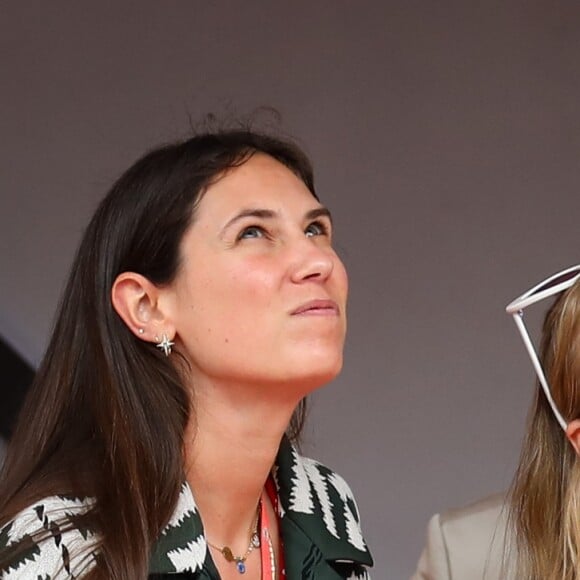 Tatiana Santo Domingo (Casiraghi) et Beatrice Borromeo (Casiraghi) lors du podium du 77e Grand Prix de Formule 1 de Monaco le 26 mai 2019. © Olivier Huitel/Pool Monaco/ Bestimage