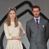 Pierre Casiraghi et sa femme Beatrice Borromeo lors du podium du 77e Grand Prix de F1 de Monaco le 26 mai 2019. © Bruno Bebert/Bestimage