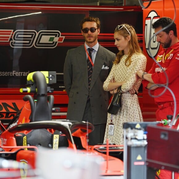 Pierre Casiraghi et sa femme Beatrice Borromeo lors du 77e Grand Prix de F1 de Monaco le 26 mai 2019. © Bruno Bebert/Bestimage