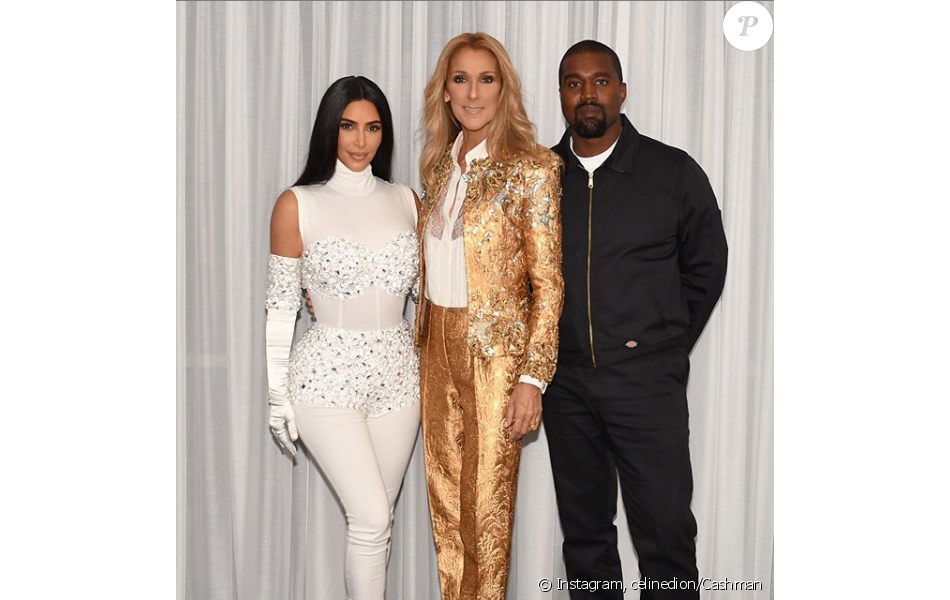 Kim Kardashian fête ses 5 ans de mariage avec Céline Dion