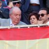 Le roi Juan Carlos Ier d'Espagne aux arènes Las Ventas à Madrid lors de la Feria de San Isidro, le 24 mai 2019.