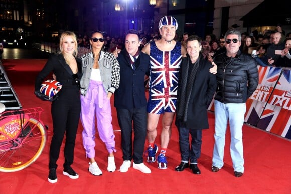 Alesha Dixon et le jury de Britain's Got Talent. Londres, le 20 janvier 2019.