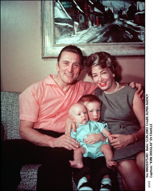 Kirk Douglas en famille (photo d'archive)