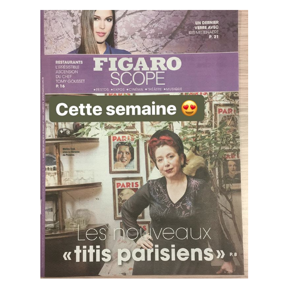 Couverture du Figaroscope- 29 mai 2019- Capture Instagram.