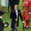 Le prince Harry lors de la garden party donnée à Buckingham Palace par la reine Elizabeth II le 29 mai 2019.