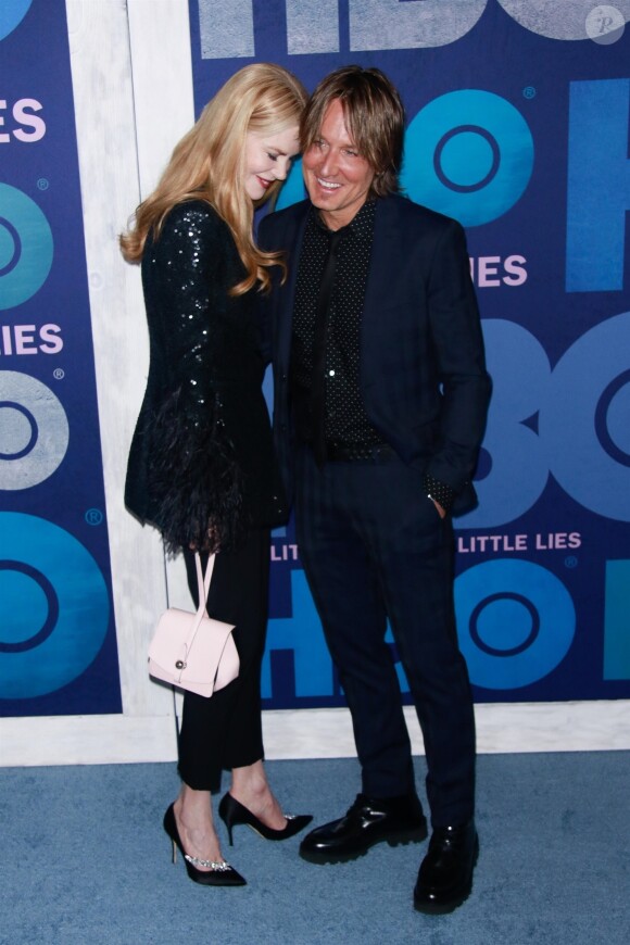 Nicole Kidman et son mari Keith Urban lors de la première de la deuxième saison de la série 'Big Little Lies' au Centre Jazz At Lincoln à New York, le 29 mai 2019.