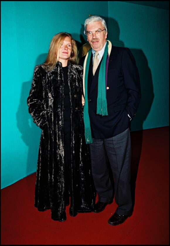 Daniel et sa femme Sophie Toscan du Plantier à la soirée anniversaire des 10 ans de Canal + en 1994.