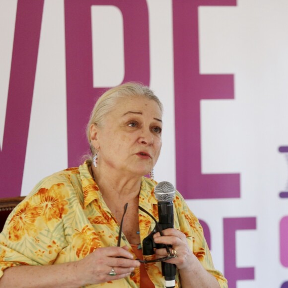 Josiane Balasko durant la première journée du 24e festival du livre de Nice le 31 mai 2019. © Dylan Meiffret/Nice-Matin/Bestimage