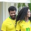 Ciara et son compagnon Russell Wilson profitent des festivités du Carnaval de Rio de Janeiro le 1er Mars 2019.
