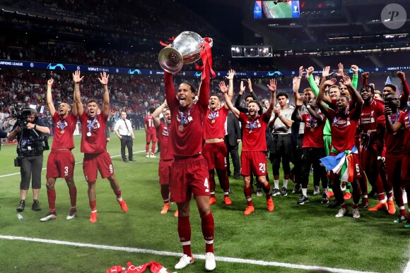 Virgil Van Dijk - Liverpool remporte sa sixième Ligue des champions face à Tottenham, à Madrid, Espagne, le 1er juin 2019. Liverpool a gagné 2-0. © Inside/Panoramic/Bestimage