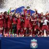 Les joueurs de Liverpool célèbrent la victoire - Liverpool remporte sa sixième Ligue des champions face à Tottenham, à Madrid, Espagne, le 1er juin 2019. Liverpool a gagné 2-0. © Image Sport/Panoramic/Bestimage