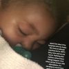 Kylie Jenner annonce dans une story Instagram qu'elle a passé la journée à l'hôpital avec sa fille Stormi en raison d'une réaction allergique. Le 2 juin 2019.