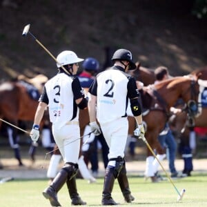 Nacho Figueras, le prince Harry, duc de Sussex - Coupe de polo "Sentebale ISPS Handa Polo Cup" à Rome. Cette organisation caritative Sentebale a été fondée par le duc de Sussex et le prince Seeiso en 2006 pour aider les enfants les plus vulnérables du Lesotho, du Botswana et du Malawi. Le 24 mai 2019.