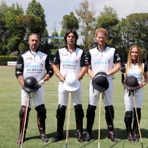 Michael Carrazza, Nacho Figueras, le prince Harry, duc de Sussex et Sarah Siegel Magness - Coupe de polo "Sentebale ISPS Handa Polo Cup" à Rome. Cette organisation caritative Sentebale a été fondée par le duc de Sussex et le prince Seeiso en 2006 pour aider les enfants les plus vulnérables du Lesotho, du Botswana et du Malawi. Le 24 mai 2019.