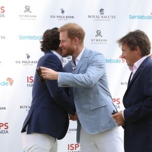 Nacho Figueras, le prince Harry, duc de Sussex et Johnny Hornby - Coupe de polo "Sentebale ISPS Handa Polo Cup" à Rome. Cette organisation caritative Sentebale a été fondée par le duc de Sussex et le prince Seeiso en 2006 pour aider les enfants les plus vulnérables du Lesotho, du Botswana et du Malawi. Le 24 mai 2019.