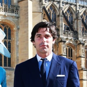 Nacho Figueras et sa femme Delfina Blaquier - Les invités arrivent à la chapelle St. George pour le mariage du prince Harry et de Meghan Markle au château de Windsor, Royaume, Uni, le 19 mai 2018.