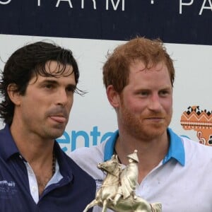 Nacho Figueras et le prince Harry - Le prince Harry à la compétition de Polo Sentebale organisée par le Royal Salute World Polo à Valiente Polo Farm à Wellington en Floride, le 4 mai 2016