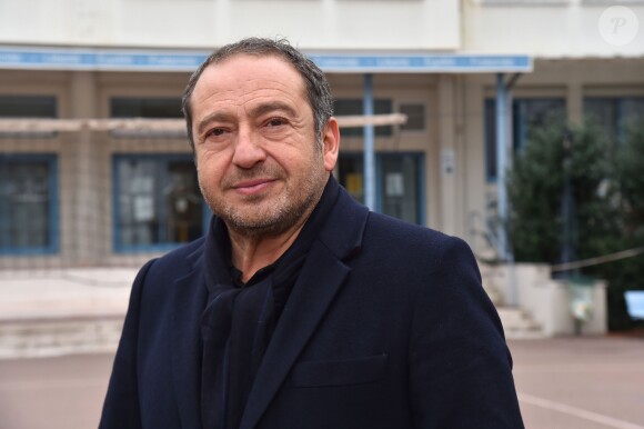 Patrick Timsit, l'acteur, réalisateur et comédien, a rencontré les élèves du lycée Camette dans le cadre de l'opération "Théâtre pour Tous", à Nice, le 24 novembre 2017. © Bruno Bebert/Bestimage