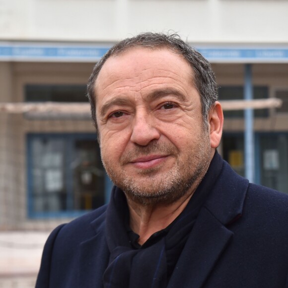 Patrick Timsit, l'acteur, réalisateur et comédien, a rencontré les élèves du lycée Camette dans le cadre de l'opération "Théâtre pour Tous", à Nice, le 24 novembre 2017. © Bruno Bebert/Bestimage