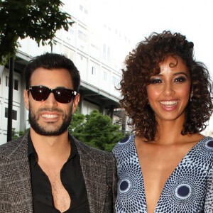 Flora Coquerel (Miss France 2014) et son compagnon Ugo Ciulla aux arrivées de la 10ème édition du "Global Gift Gala" à l'hôtel Four Seasons George V à Paris, le 3 juin 2019. © Denis Guignebourg/Bestimage