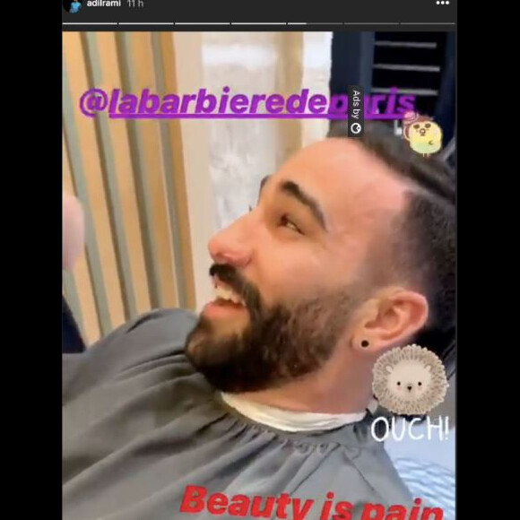 Adil rami en pleine séance d'épilation des poils du nez le 4 juin 2019.