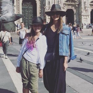 Jessica Alba et sa fille Honor à Milan. Août 2018.