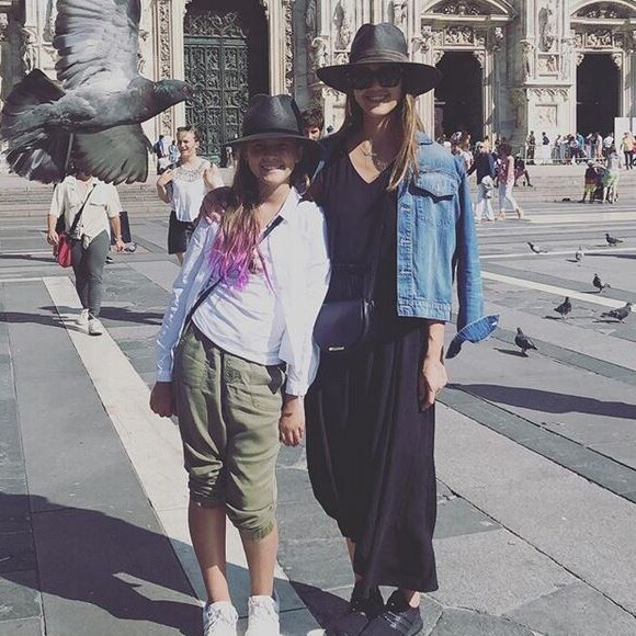 Jessica Alba et sa fille Honor à Milan. Août 2018.